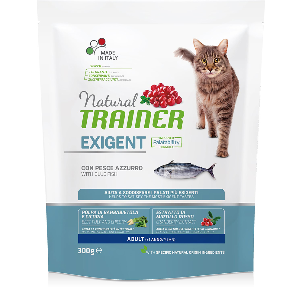 ПР0044225 Корм для кошек TRAINER Natural Exigent Cat для привередливых, океаническая рыба сух. 300г NATURAL TRAINER 
