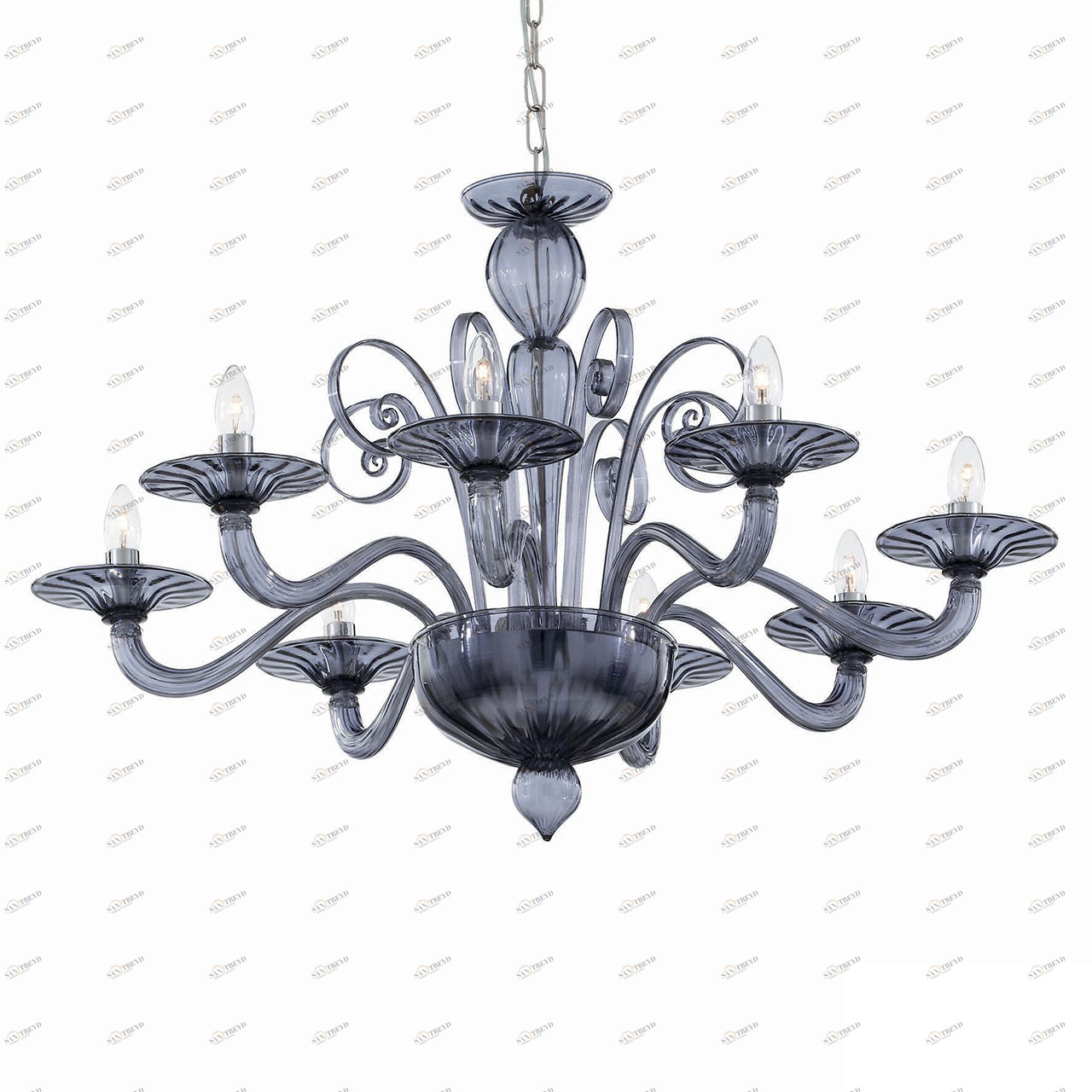 Подвесная люстра Ideal Lux Armani SP8 IDEAL LUX ДИЗАЙНЕРСКИЕ, ARMANI 057247 Серый 