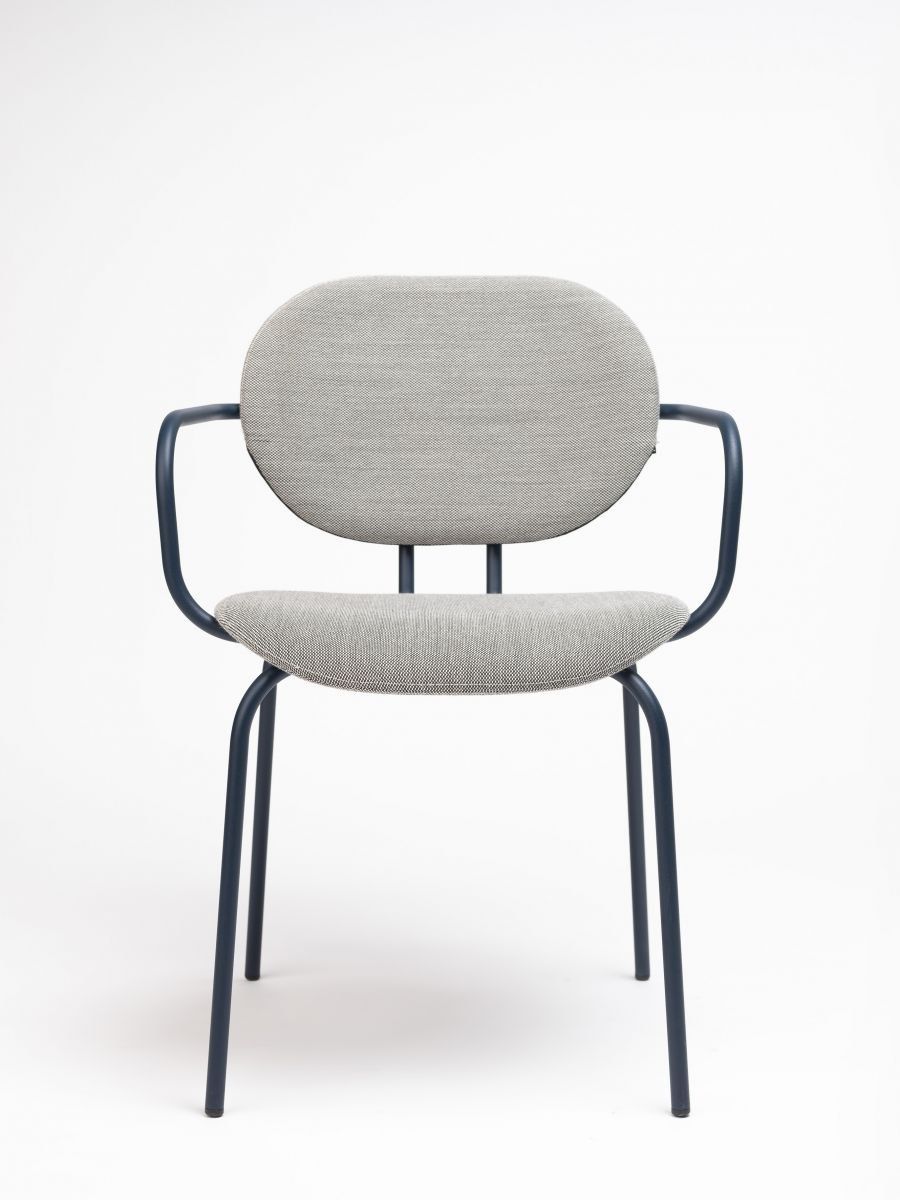 Стальной стул с подлокотниками со встроенной подушкой ONDARRETA Hari ARCH-00138789 - Вид №3