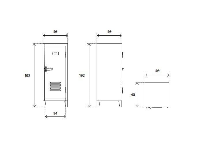 Стальной шкаф Tolix ABC ARCH-00033682 - Вид №4
