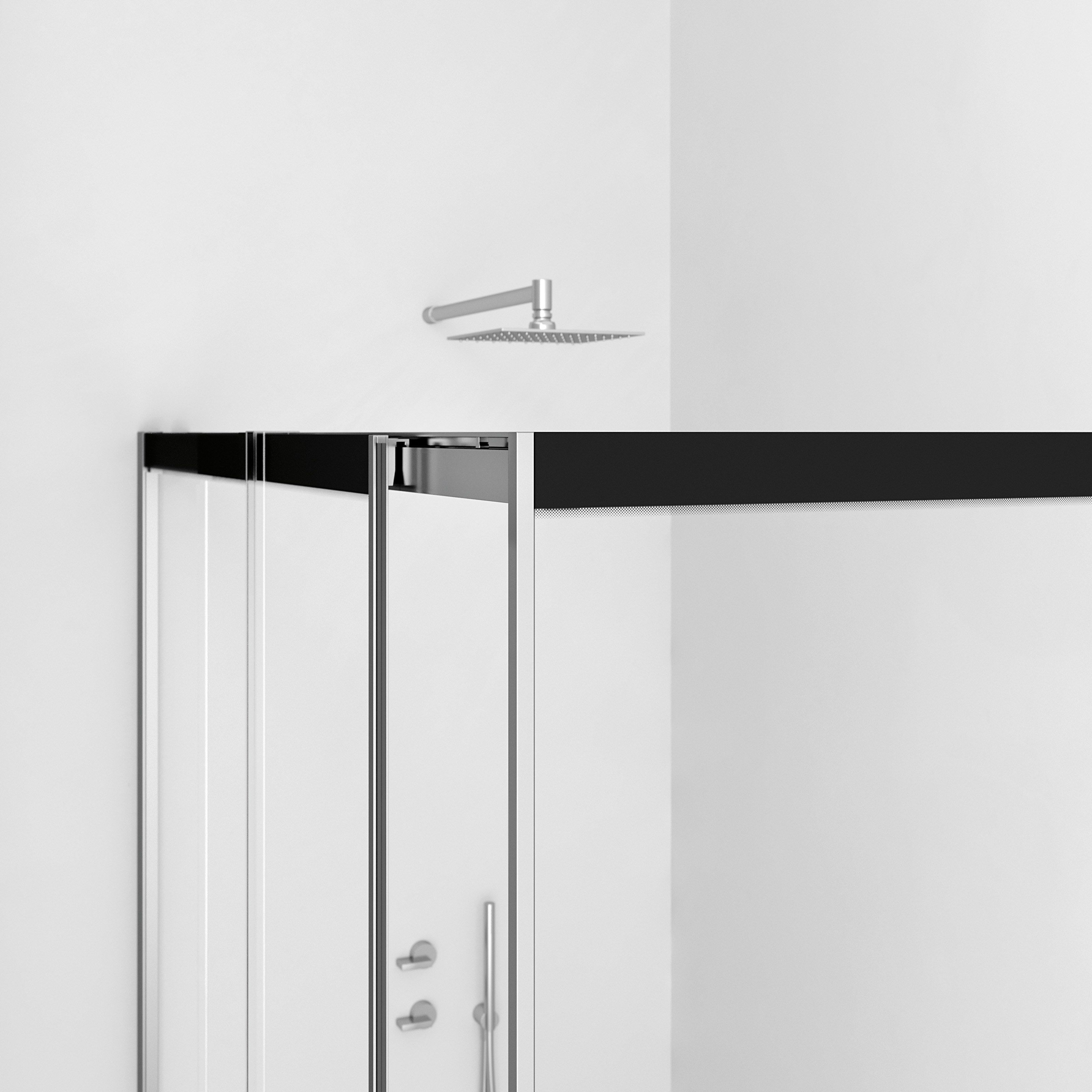 Алюминиевая и стеклянная душевая кабина с раздвижной дверью DUKA вода 5000 ARCH-00118515 - Вид №21