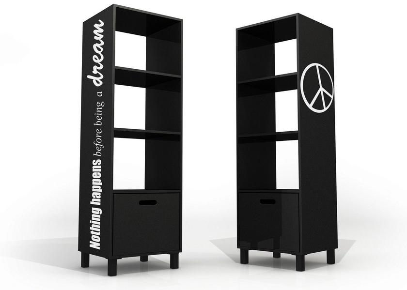 altreforme Открытый двухсторонний книжный шкаф из алюминия с ящиками Dream sun-id-1448946 - Вид №2