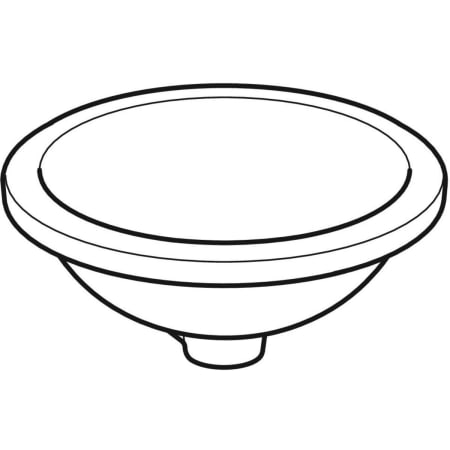 500.744.01.2 Раковина под столешницу Geberit VariForm круглой формы Geberit  - Вид №6