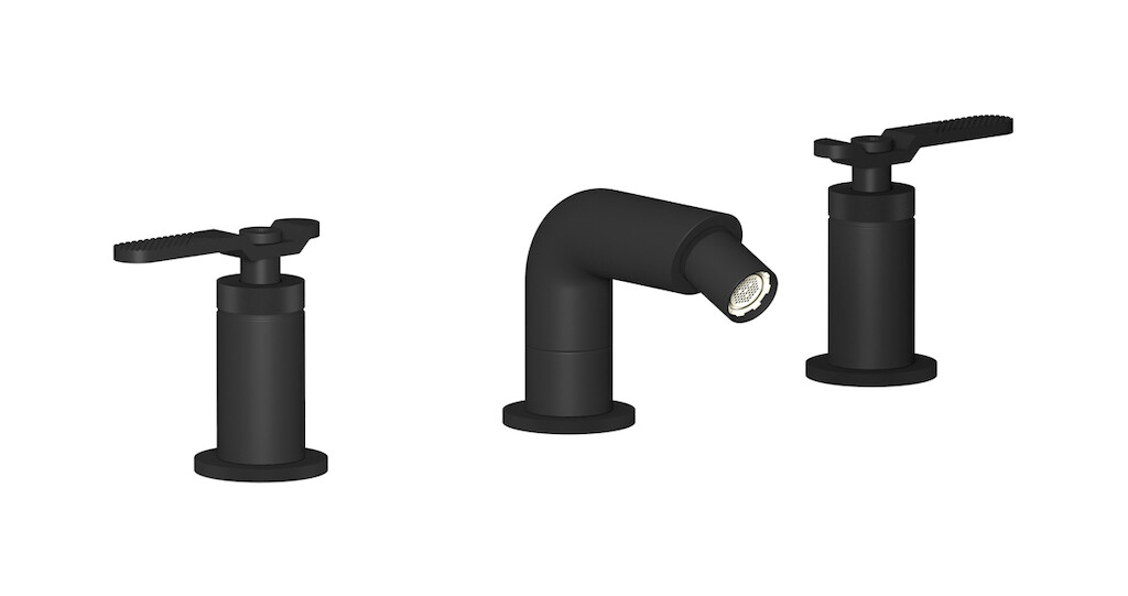 Смеситель для биде на 3 отверстия с донным клапаном WE ARE IB b2393np Matt Black Bold