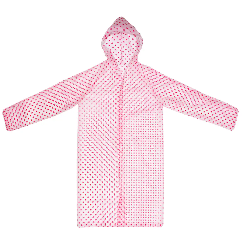 Плащ-дождевик на кнопках Garden Show 466634 цвет белый в красный горошек размер M Нет STLM-2072654 - Вид №3