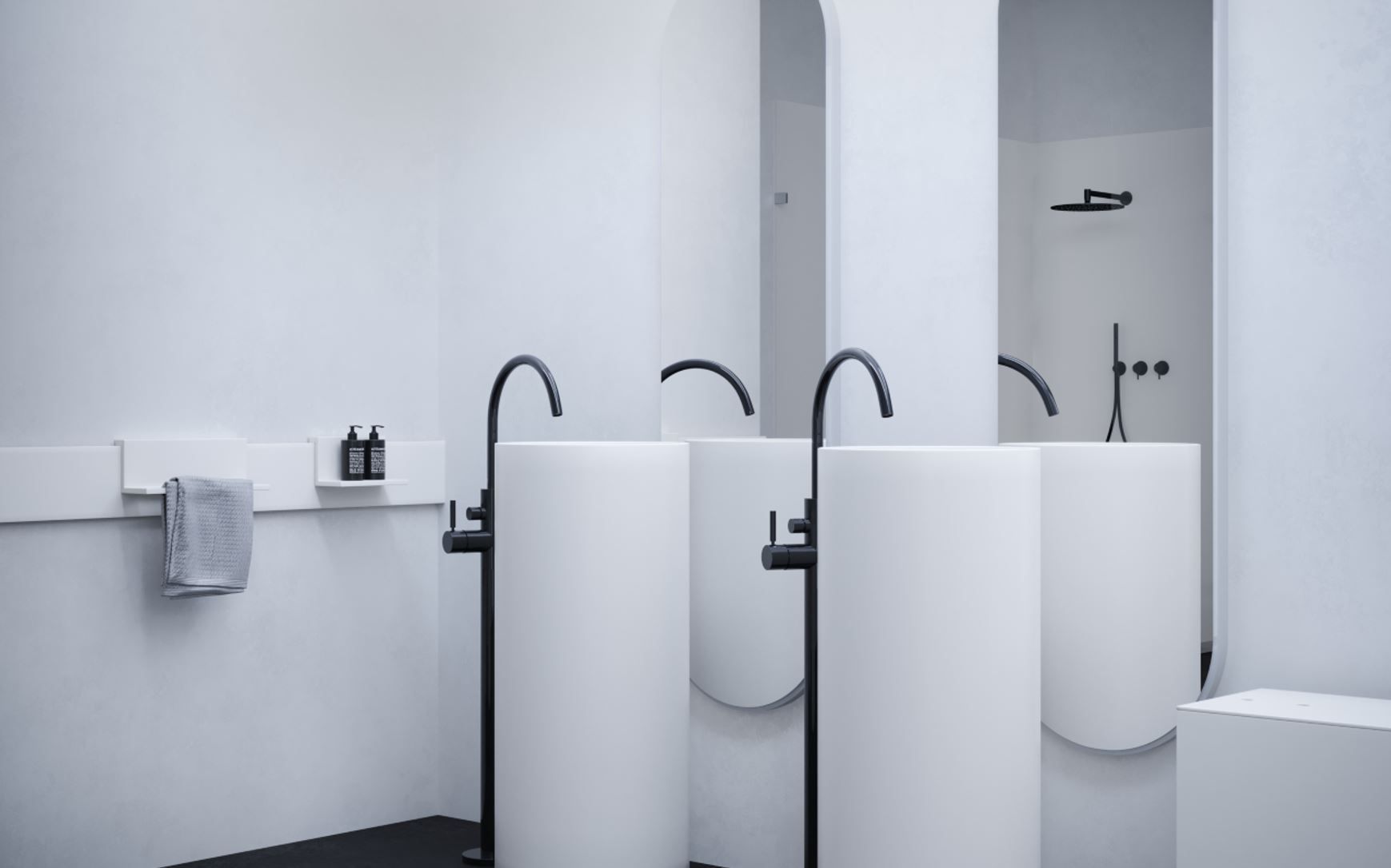 Мебель для ванной комнаты Corian® Acquapazza чистый ARCH-00022329 - Вид №6