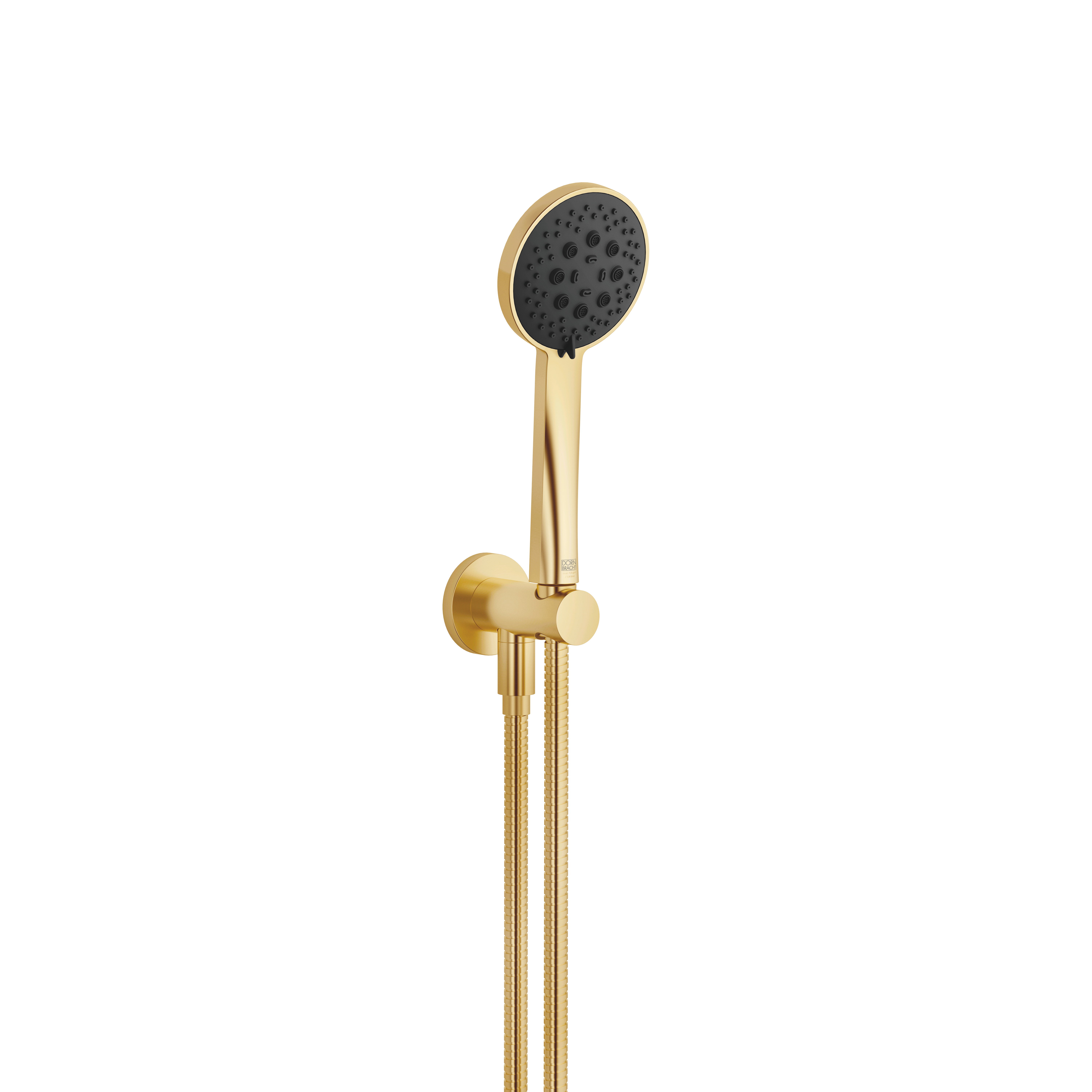 Ручной душевой набор со встроенным держателем для душа FlowReduce - Brushed Durabrass (23-каратное золото) DornBracht 27803660-280010