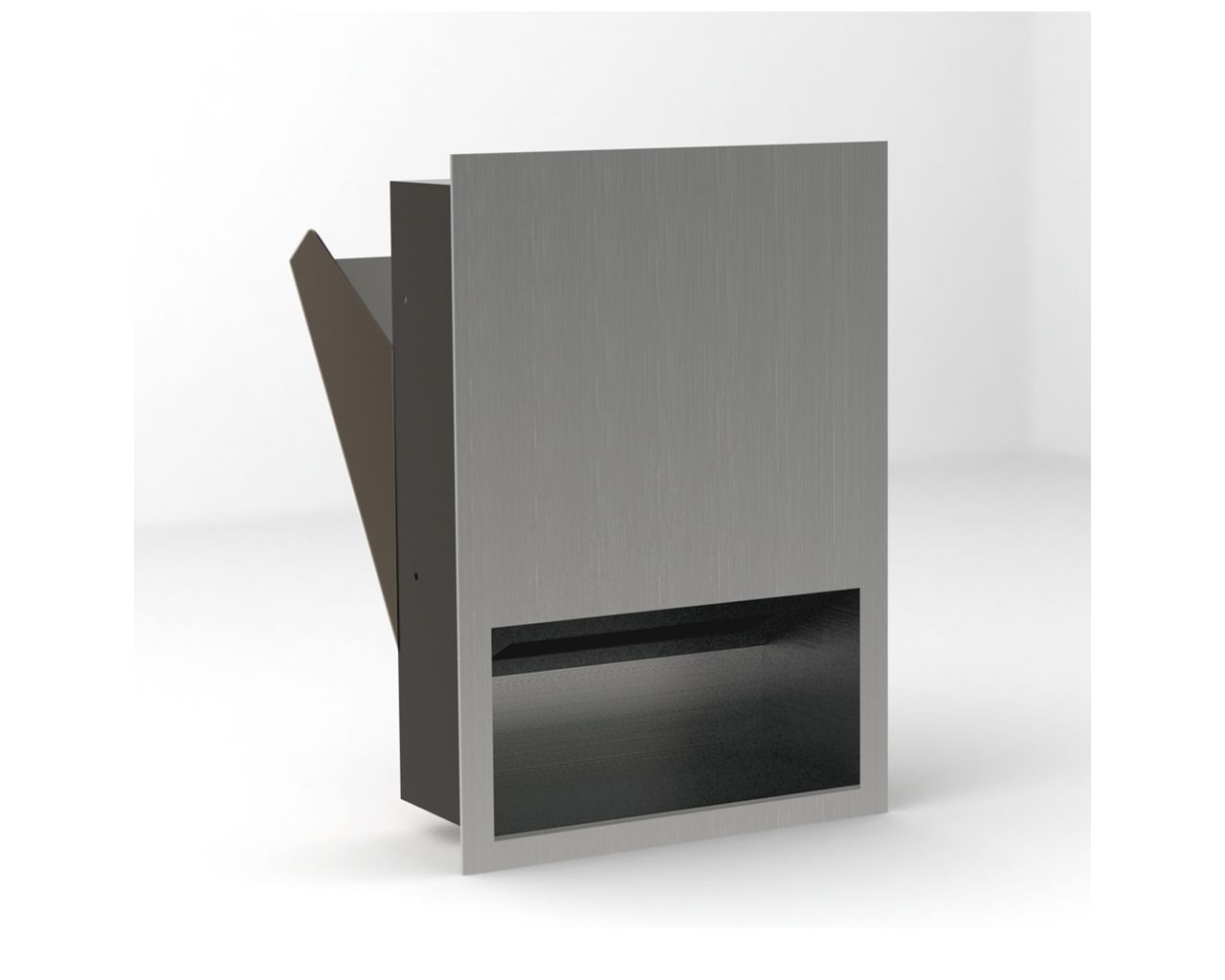 AWM160 DRAGON Встраиваемый контейнер для бумажных полотенец, матовая сталь Merida  - Вид №2