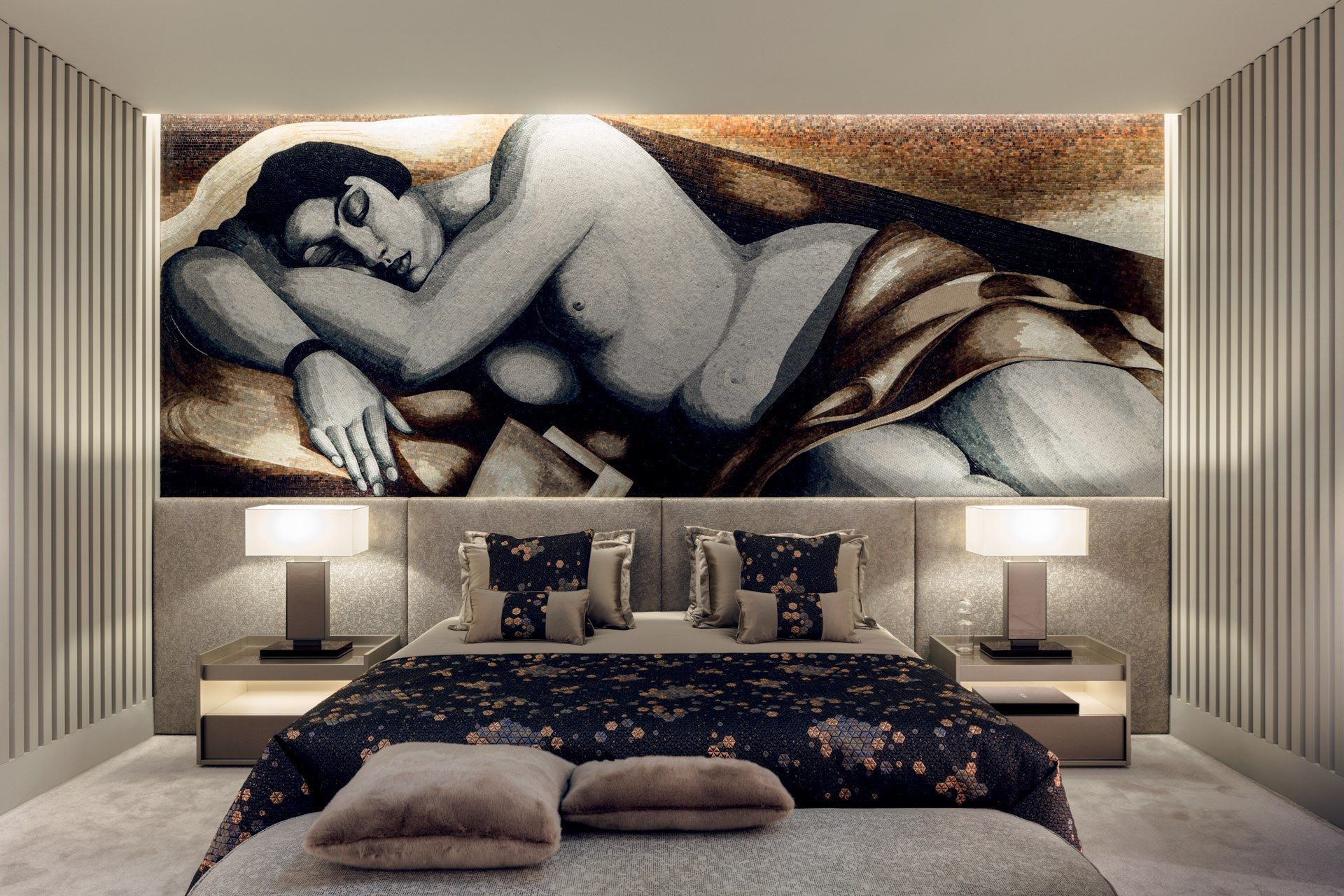 Мягкая скамейка из ткани Sicis PEGGY ARCH-00104293 - Вид №1