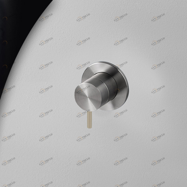 Смеситель для душа сталь матовая с бежевой ручкой Toki Radomonte TKI8SCIL28