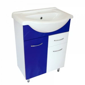 Тумба Роса 60 - Стиль синий с ящик. (К) 11618