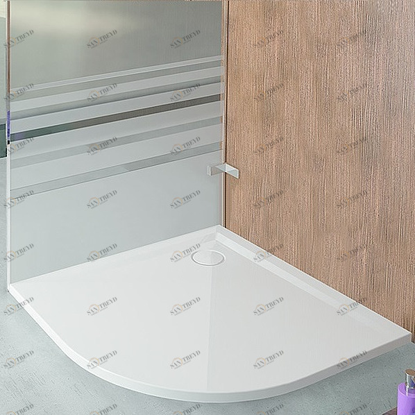 Душевой поддон четверть круга MUNA 90х90 см HOESCH 4196XA