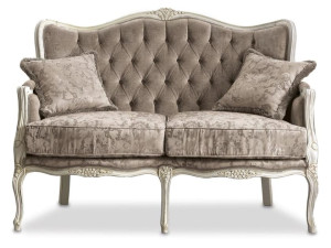 2-местный тканевый диван capitonné