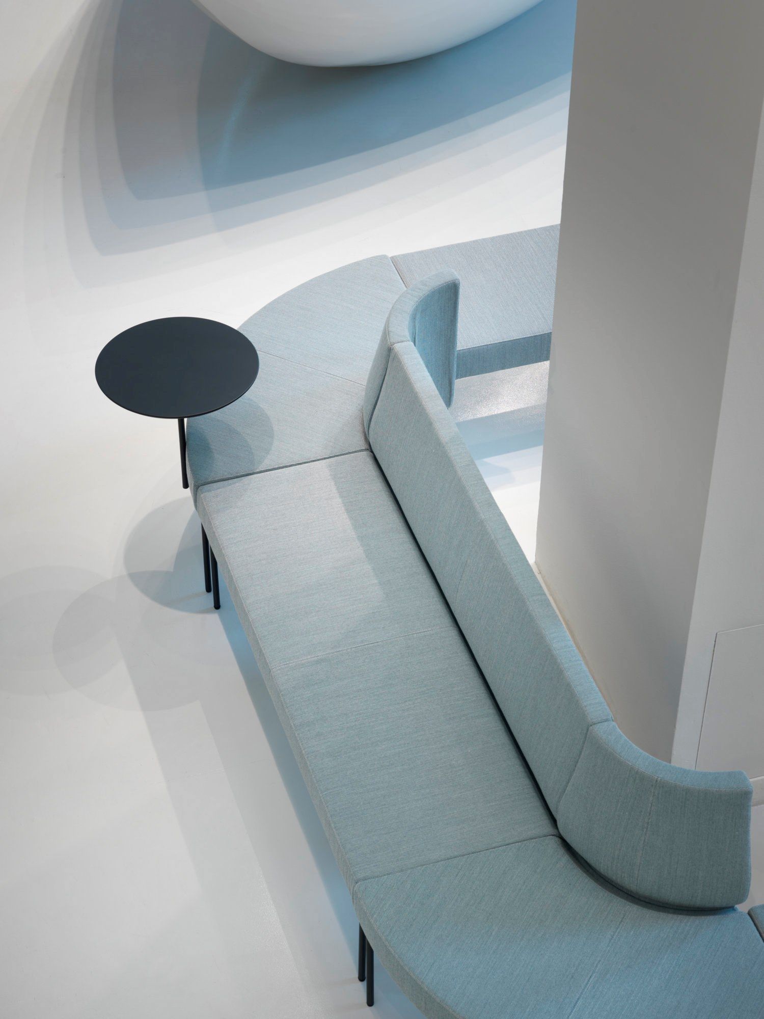 Модульная выпуклая скамья из ткани SITIA Laguna ARCH-00133121 - Вид №10