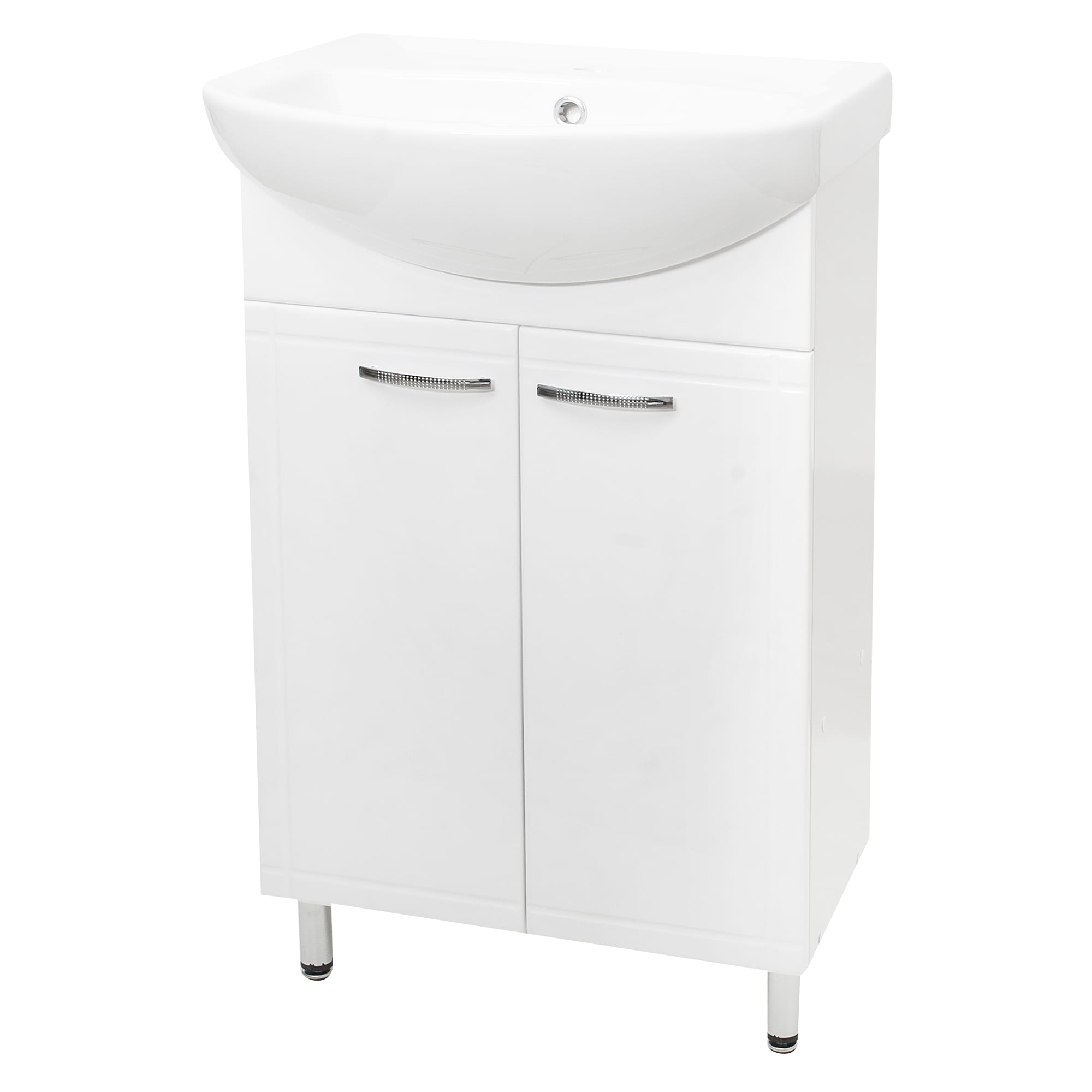 17449453 Тумба под раковину напольная «» 50 см цвет белый Рома Santreyd  - Вид №1