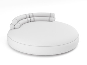 Ткань круглая Садовая кровать