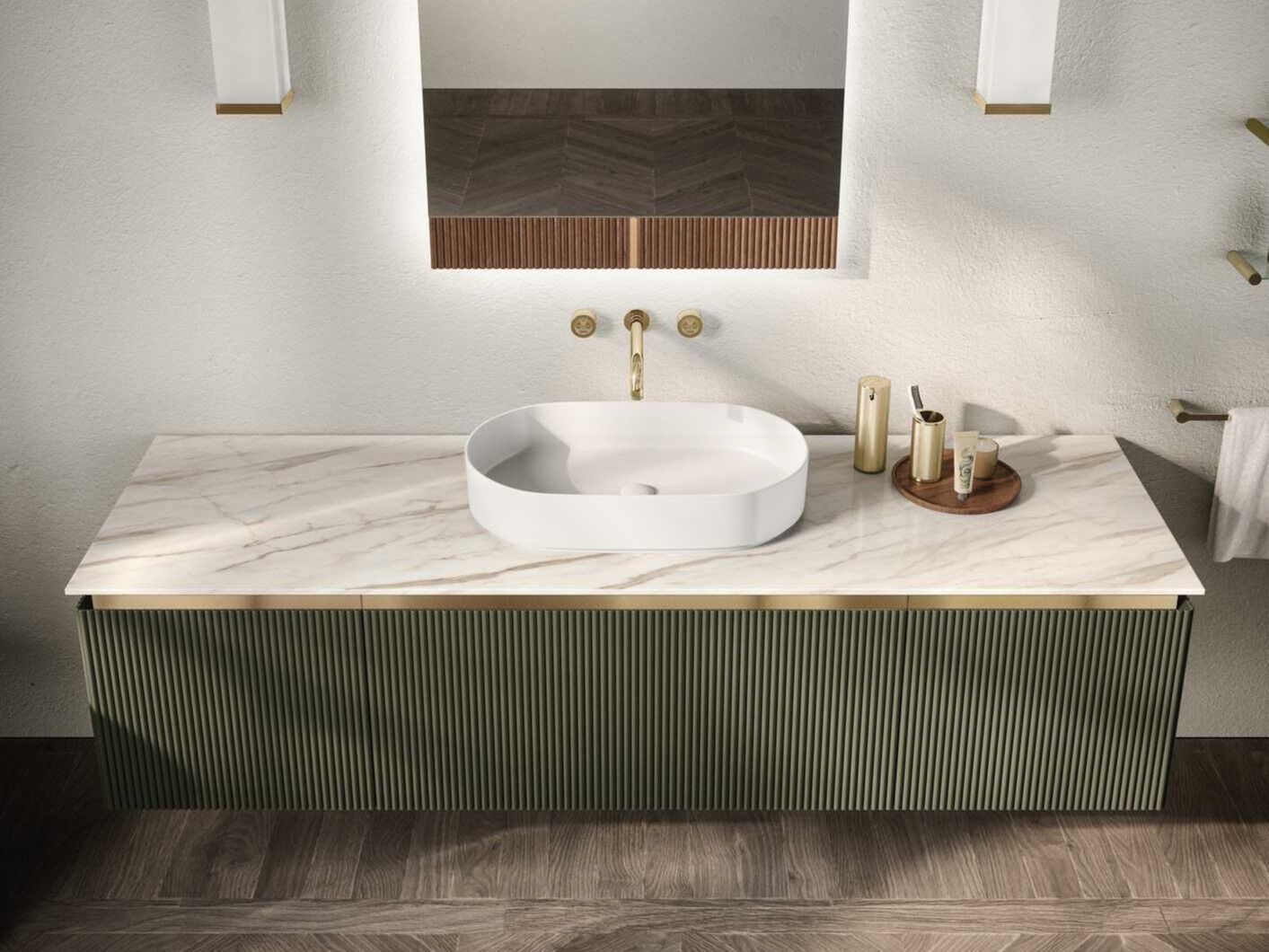 Полная мебель для ванной комнаты OASIS Naos ARCH-00022577 - Вид №1