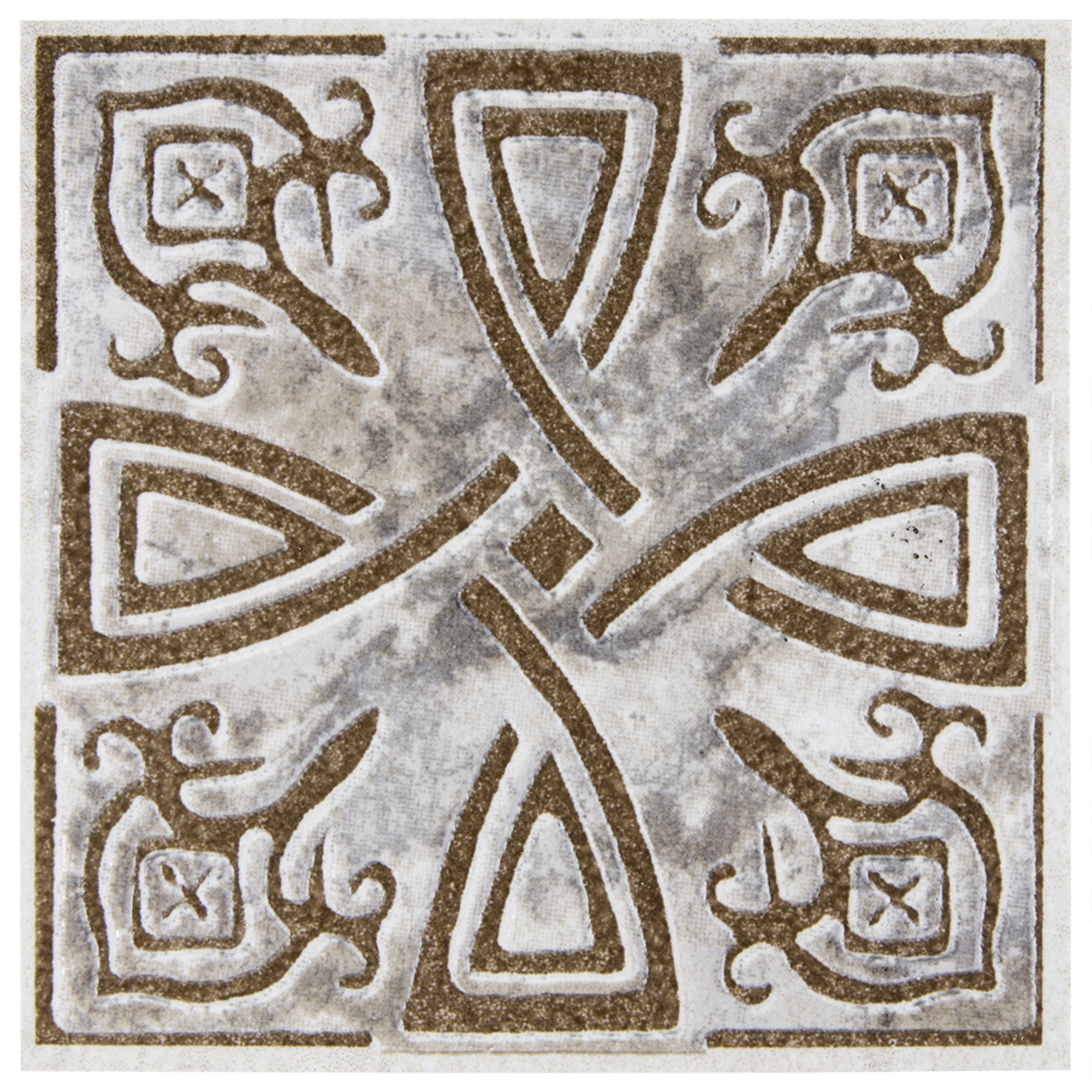 Декоративная вставка Kerama Marazzi Престон 7.7×7.7 см серый керамогранит 18361453 STLM-0010528 - Вид №2