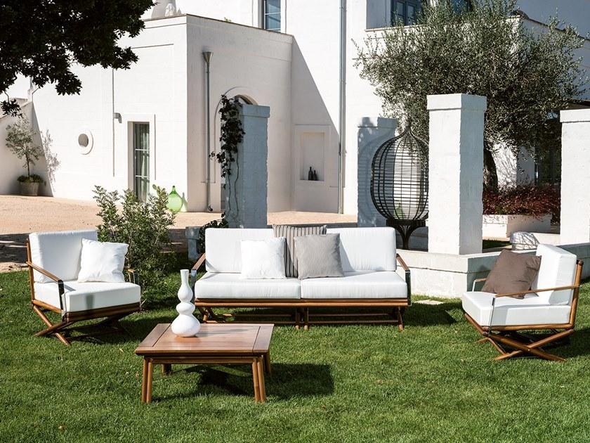 Braid Квадратный деревянный столик для сада Maxim 100.007/.008/.009 - Вид №2