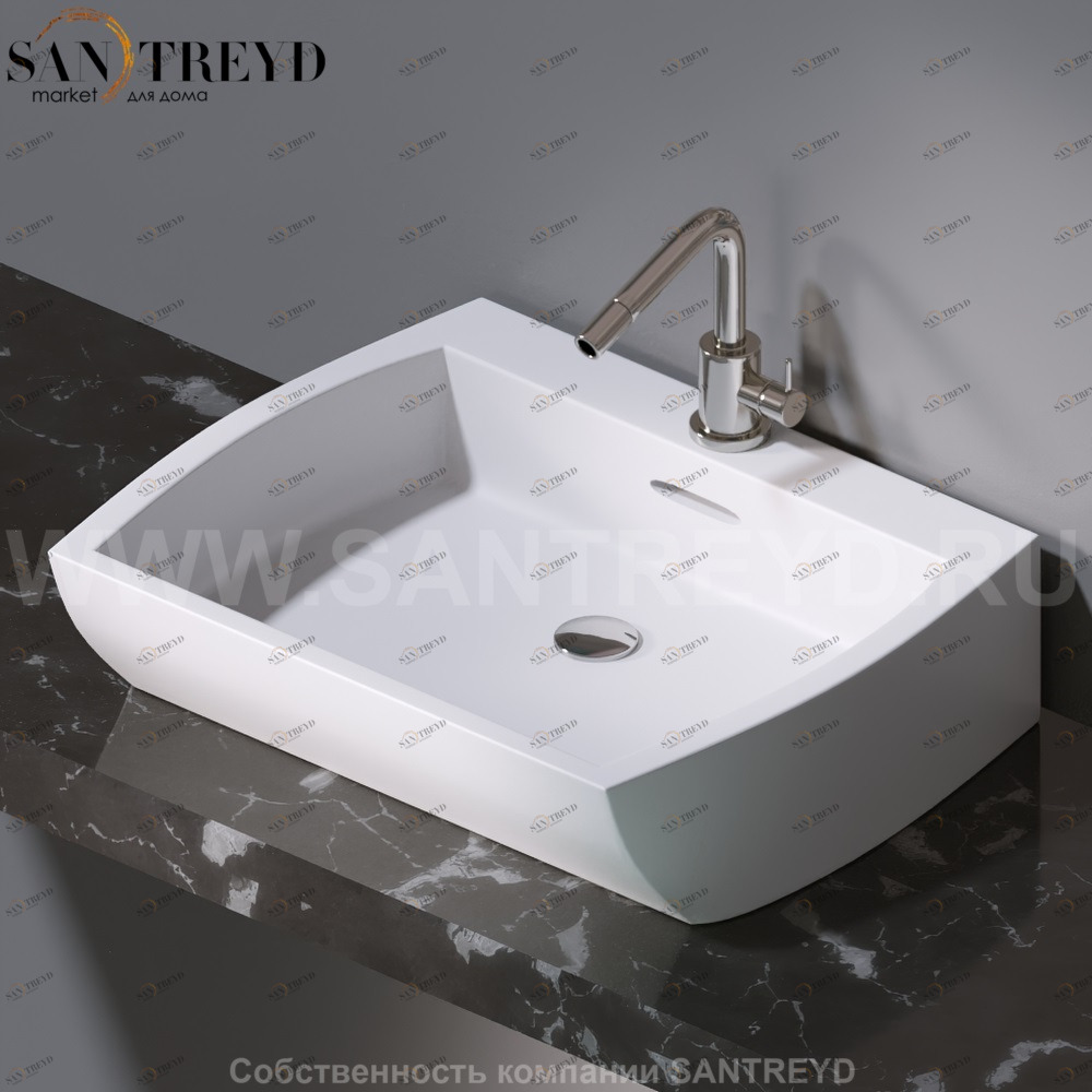 L282.101 Накладная раковина на столешницу  овальная A. e T. Italia SQUARE AeT ITALIA