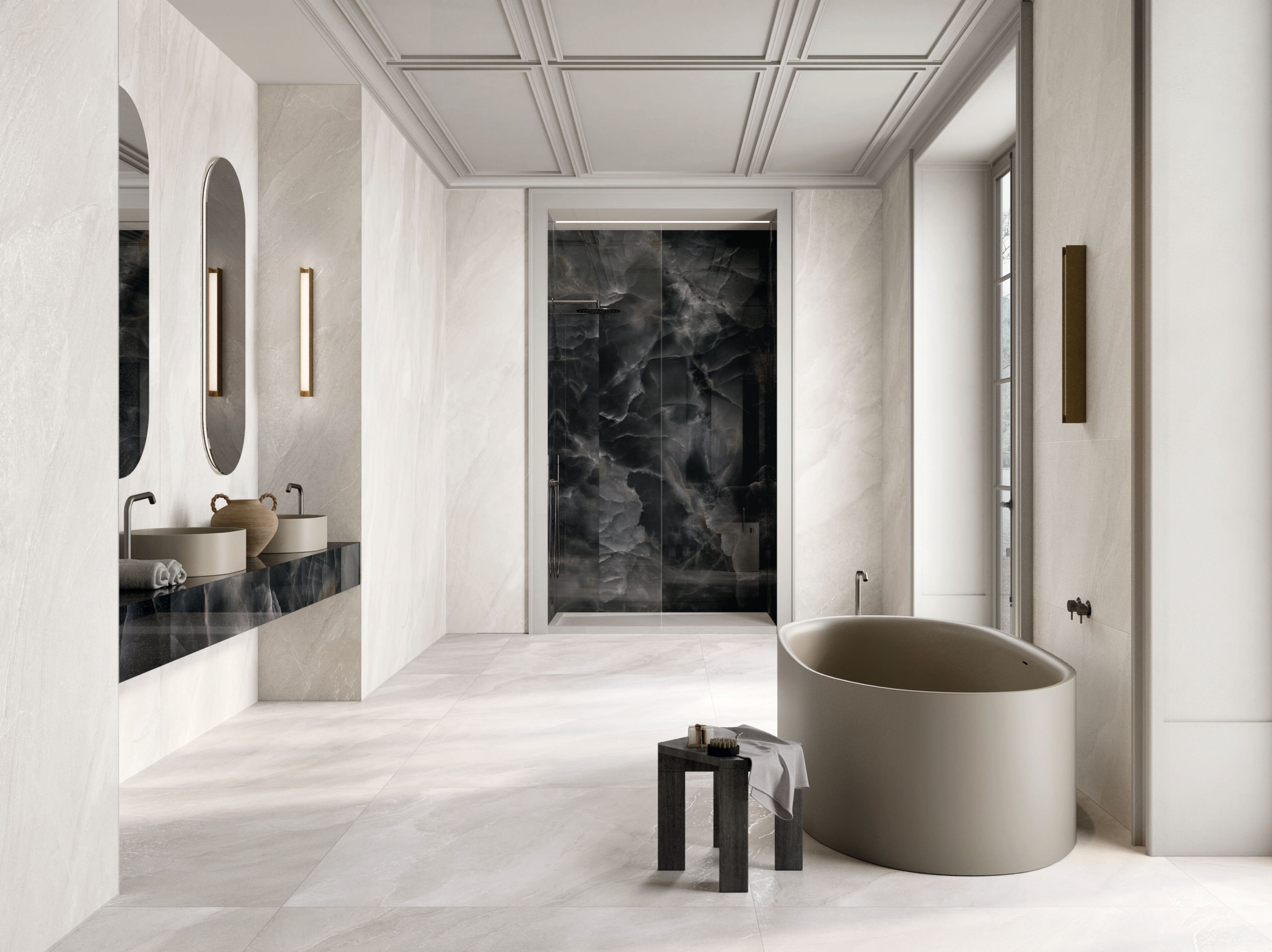 Пол / облицовка керамогранита с эффектом камня CERAMICA FONDOVALLE Slaten Stone ARCH-00005572