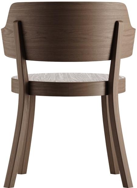 horgenglarus Стул из массива дерева с подлокотниками Seley 1-423  - Вид №3