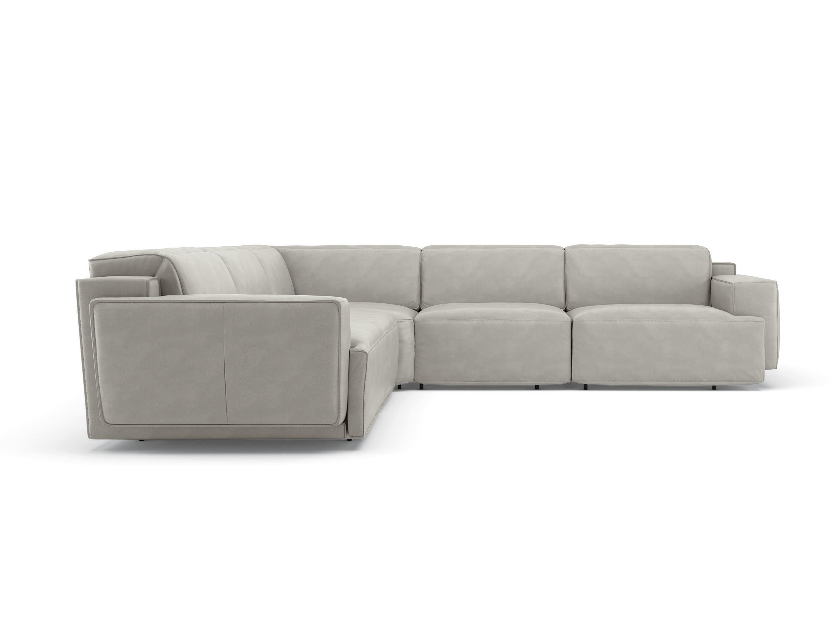 Кожаный угловой диван с откидной спинкой Natuzzi Italia IAGO ARCH-00153082 - Вид №14