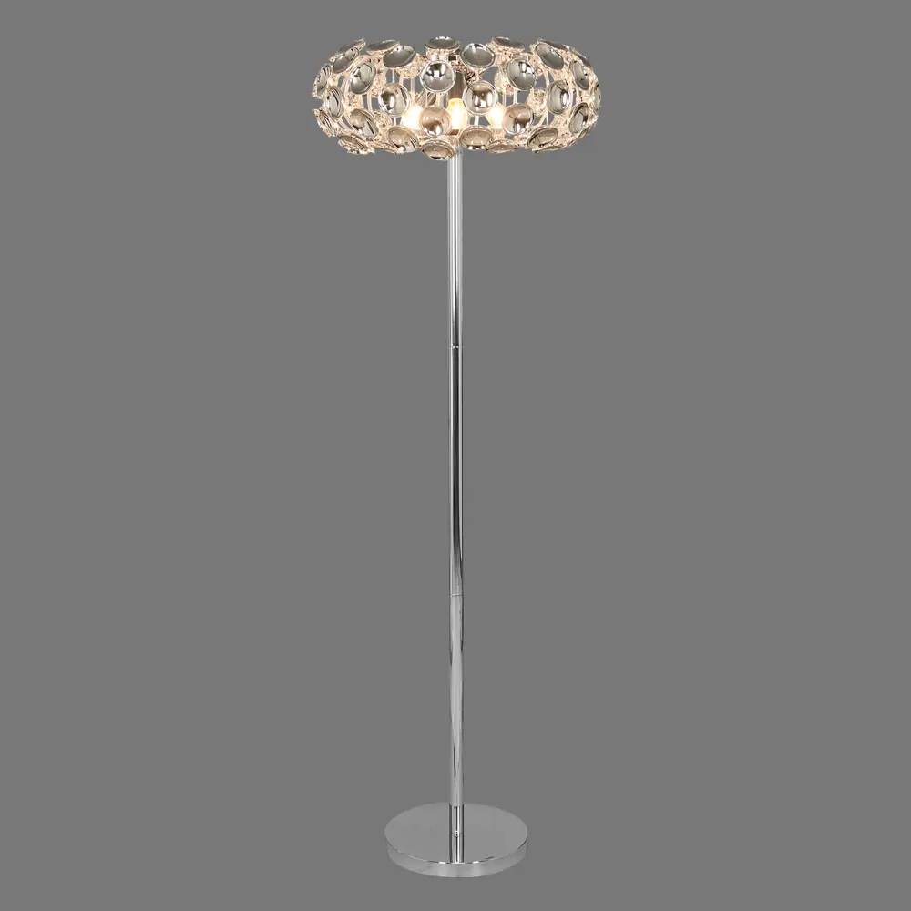Торшер Mosca Chrome L1096-3F, цвет серебристый LAMPLANDIA STLM-2068919 - Вид №1