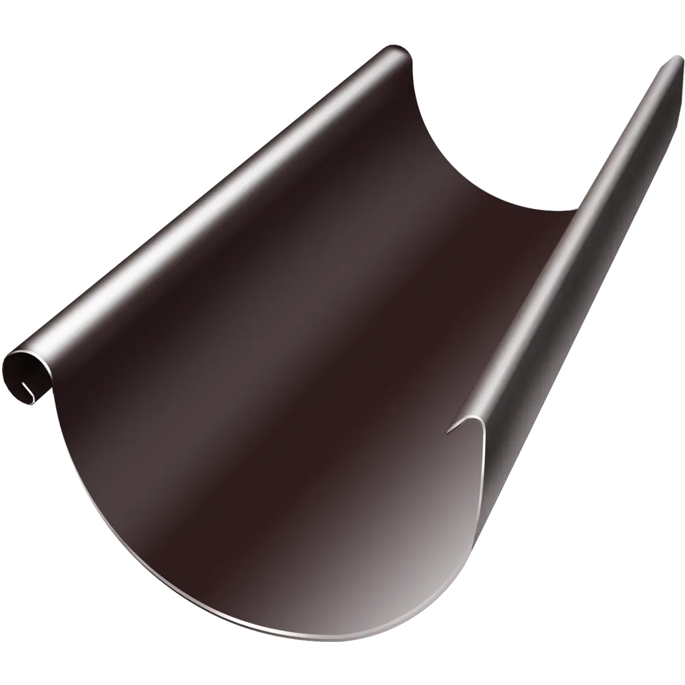 Желоб полукруглый 125 мм цвет шоколад Grand Line STLM-2146826