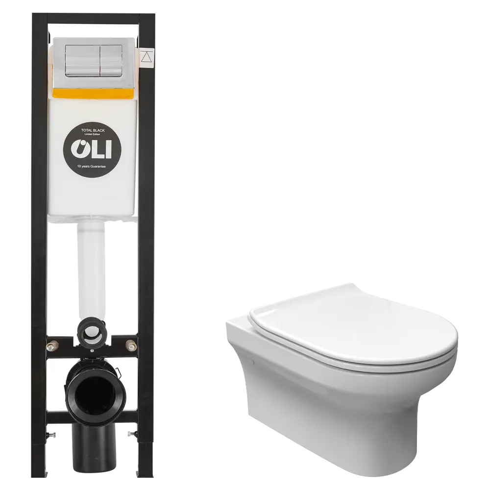 Комплект инсталляции Oli Quadra с унитазом тип ободка закрытый Sensea Favori 89445580 STLM-2019811