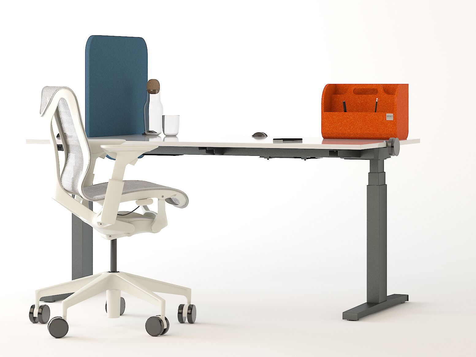 Рециркулированная пластиковая звукопоглощающая панель перегородки стола IMPACT ACOUSTIC® ARCHISONIC® Felt ARCH-00084437