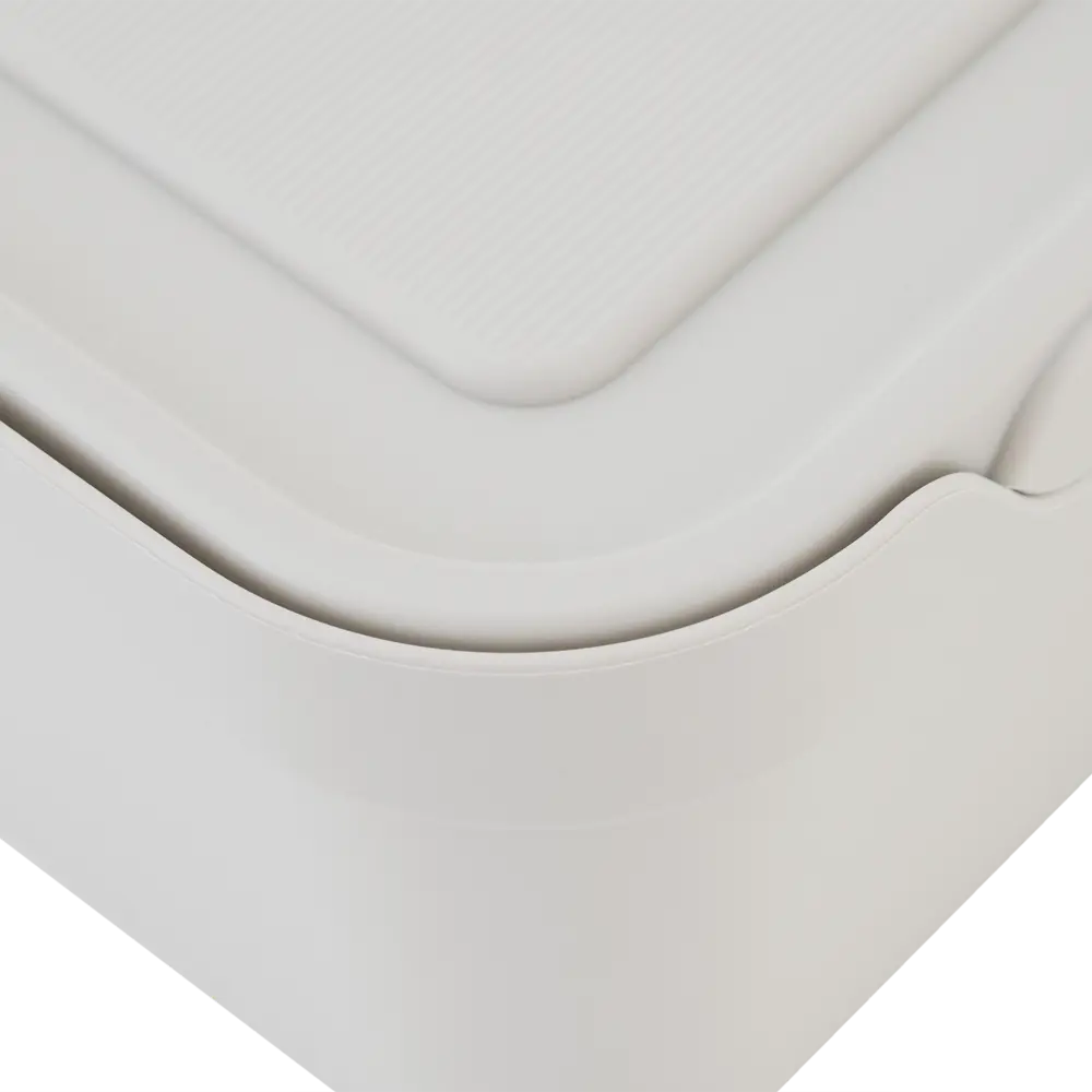 Ящик Luxe с крышкой 19x13x11 см 1.9 л пластик цвет бежевый БЫТПЛАСТ STLM-2041235 - Вид №4