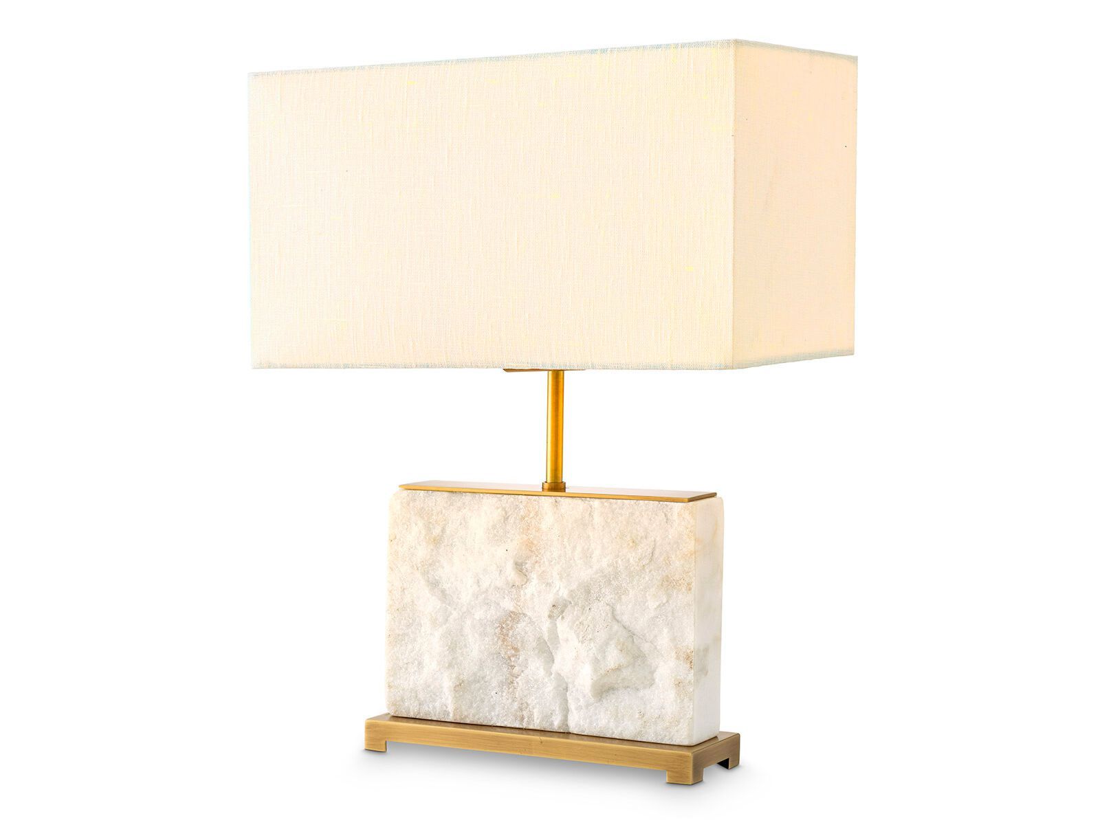 Настольная лампа из мрамора и льна Eichholtz NEWTON S ARCH-00077177