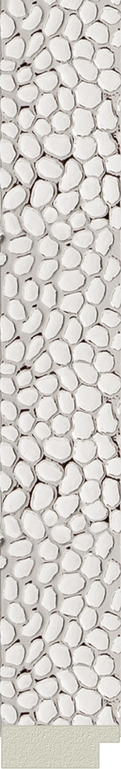 BY 3002 Зеркало в багетной раме - чеканка белая 46 mm EVOFORM Definite - Вид №3