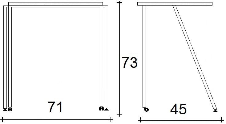 Модульная школьная скамья с колесами TALIN Giko ARCH-00035472 - Вид №2