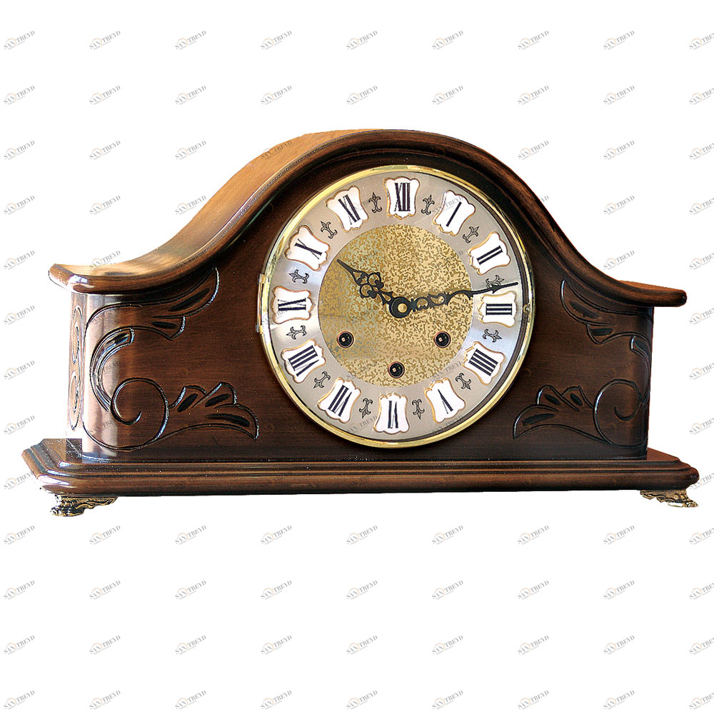 Часы настольные коричневые орех Sars SARS ДИЗАЙНЕРСКИЕ 00-3967458 Коричневый 