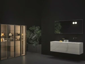 NOVELLO Тумба под умывальник с зеркалом Quari