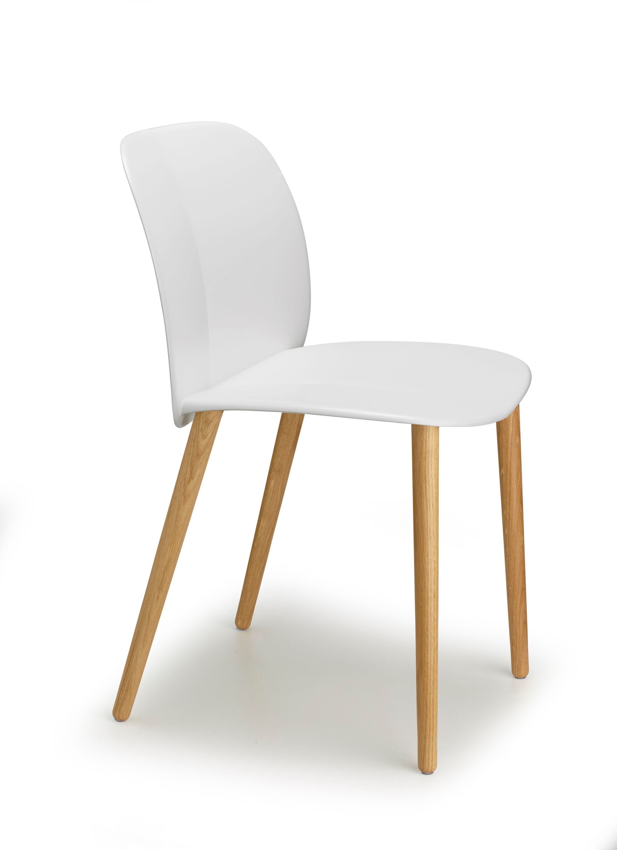 Рециркулированный пластиковый стул с деревянными ножками S-CAB Mentha ARCH-00144796 - Вид №12