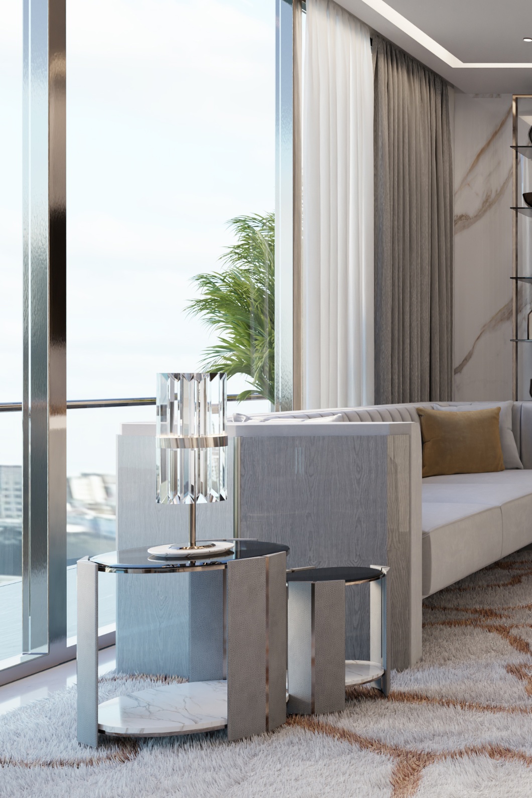 Большой приставной столик LUXXU Algerone 352 - Вид №3