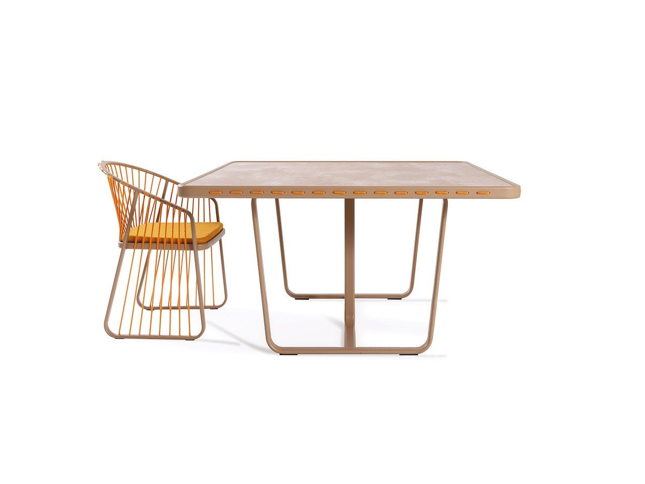 Квадратный садовый стол из ламината Coro Sally ARCH-00019009 - Вид №4