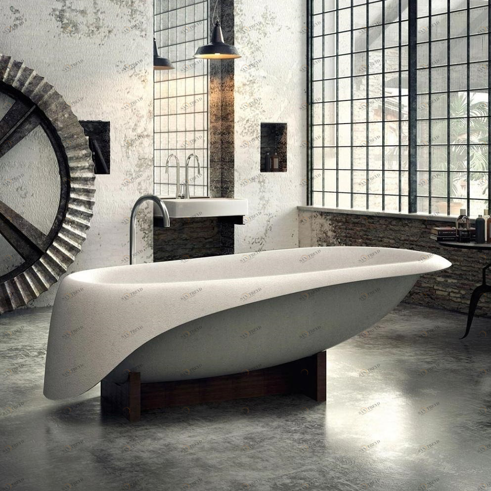 Напольная ванна Concrete Soft Glass1989 LCOBA03W