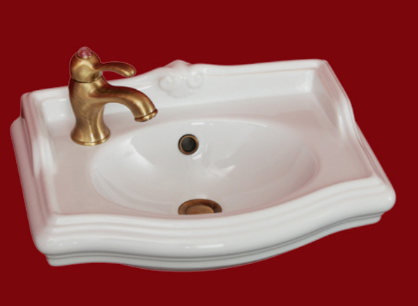 ML.IMP-25.350SX.bi Подвесная раковина настенная прямоугольная Migliore  белая  - Вид №1