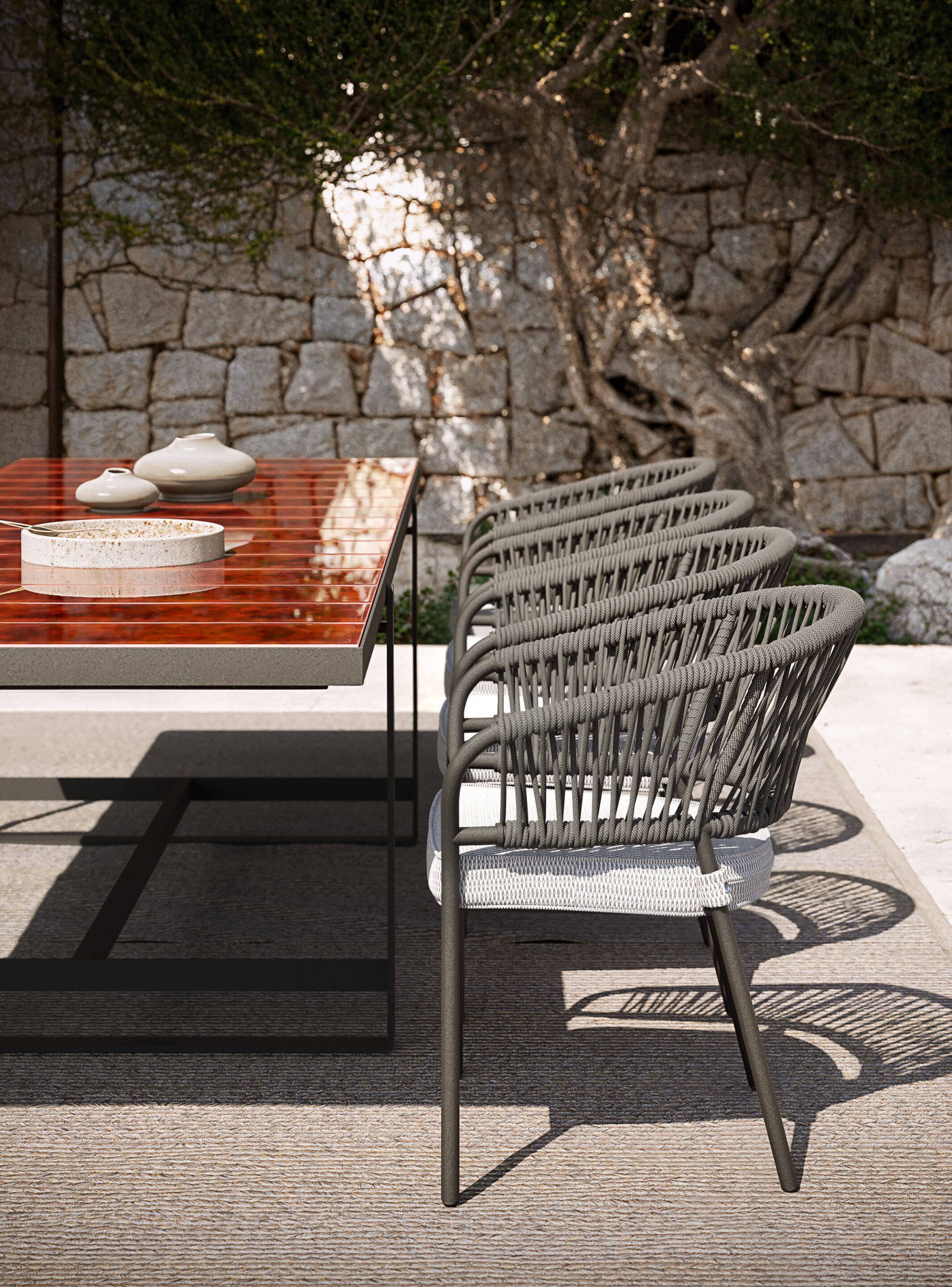 Садовый стул с алюминиевым подлокотником и веревкой Atmosphera Pleasure .25 ARCH-00082058 - Вид №4