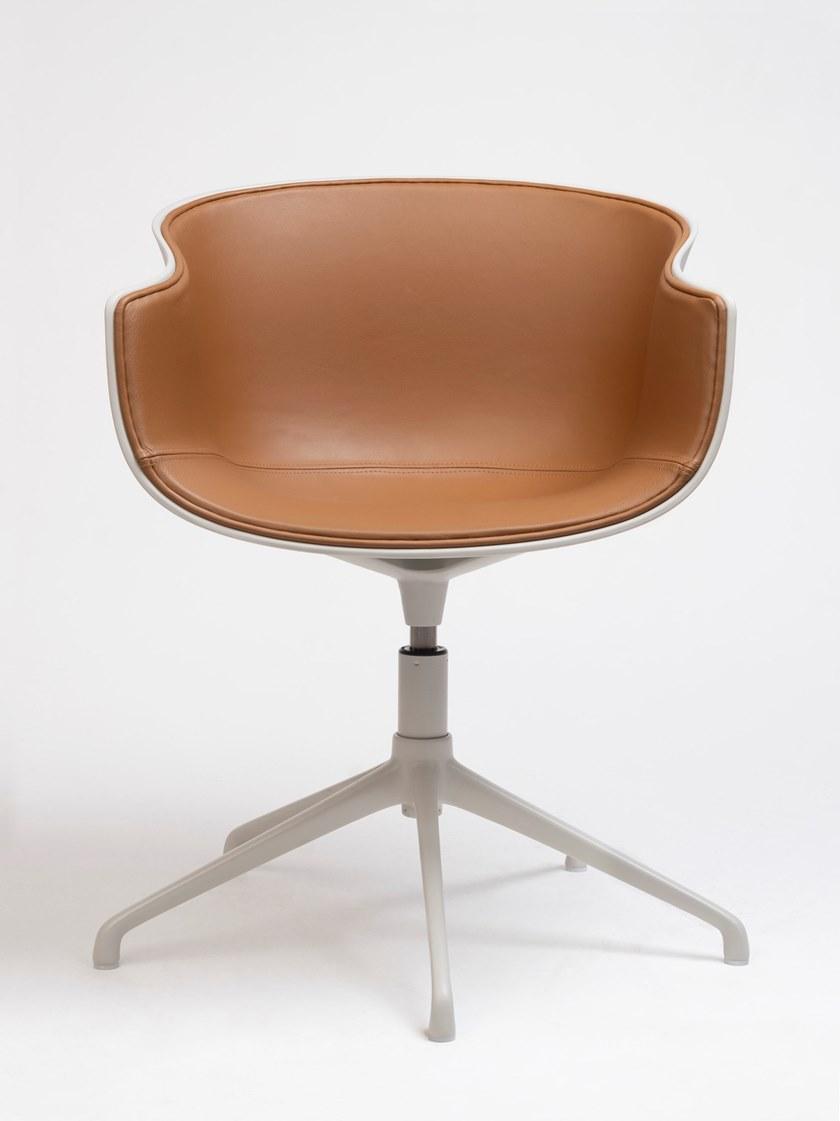 ONDARRETA Кожаное вращающееся кресло с 5 спицами и подлокотниками Bai sun-id-1482313 - Вид №1