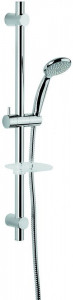 C02670CR Душевой комплект: штанга, лейка, шланг, мыльница. C02670, цвет хром