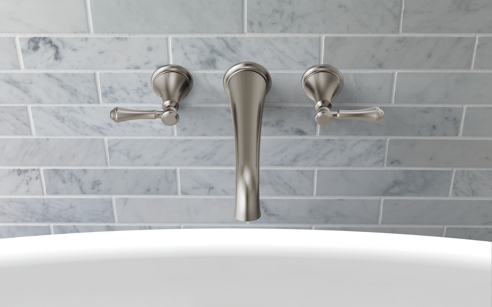 Настенный наполнитель ванны Delta Faucet Traditional T5797-WL - Вид №2