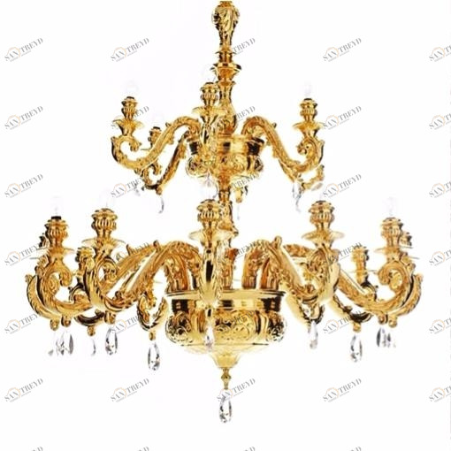 Золотая люстра «Bassano» BS COLLECTION LAMPADARI LP004