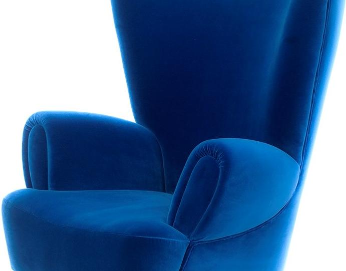 Mytto Мягкое бархатное кресло с подлокотниками Larforma sun-id-1451577 - Вид №7