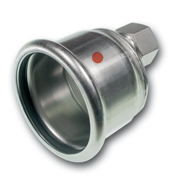 691301E10834 SANHA 91301E пресс-фит. нерж.сталь, заглушка ВПр 108,0x3/4 мм  - Вид №1