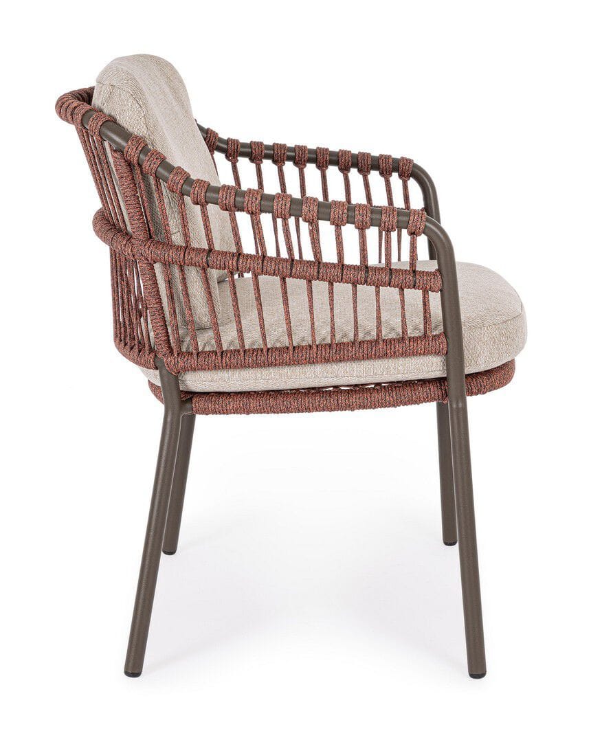 Веревочный садовый стул со встроенной подушкой BIZZOTTO Talaia ARCH-00090706 - Вид №4